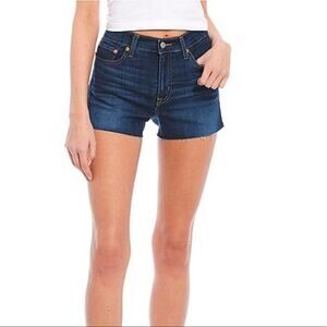 Levi’s High Rise Frayed Jean Denim Shorts NWT Size 14